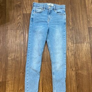 Topshop Jamie Clean Mid-Denim Highwaisted Skinny